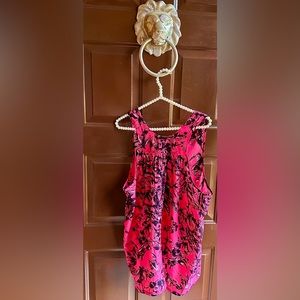 silky tank top style blouse, size small